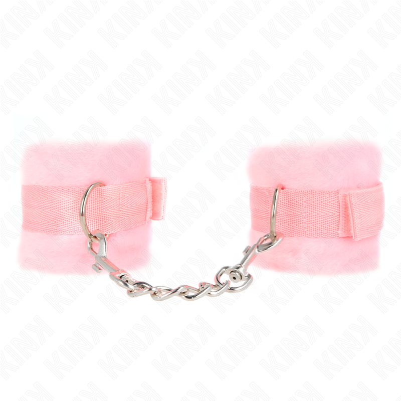 Kink - Manchettes Débutant En Fourrure Rose 30 X 7 Cm